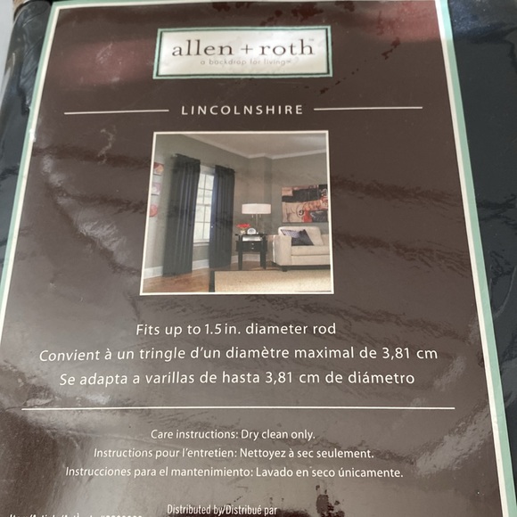 Allen and Roth navy pocket panel - Picture 3 of 4